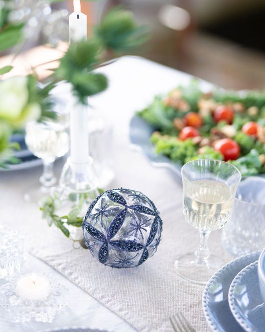 Hovedbilde Julekule blå Nicki