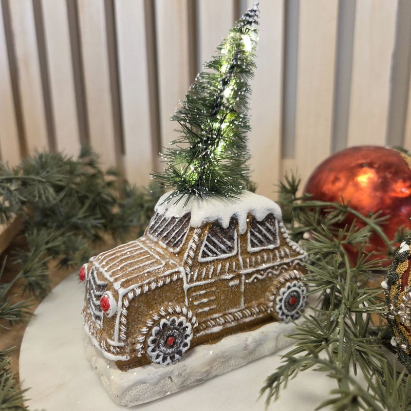 Pepperkake bil m/juletre