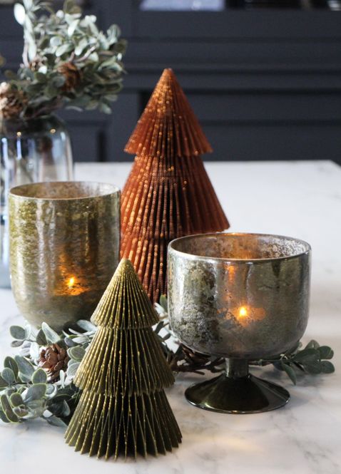 Hovedbilde Papirjuletre brunt xl