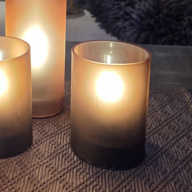 Hovedbilde Bordlampe led mørk brun lav