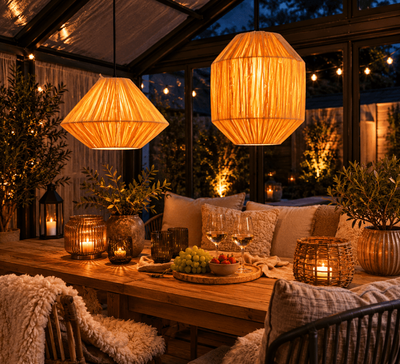 Lampe naturfarget lav