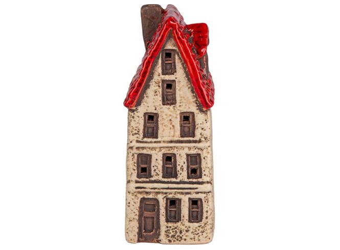 Hovedbilde Hus keramikk beige/rød