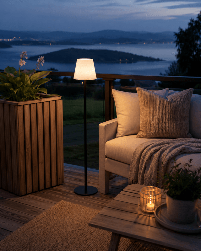 Stålampe utendørs