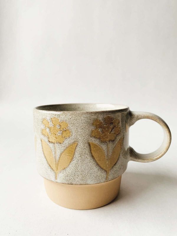 Krus retro grå/natur