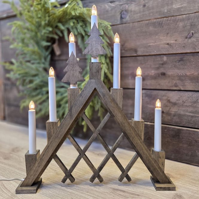Hovedbilde Adventsstake brunt tre