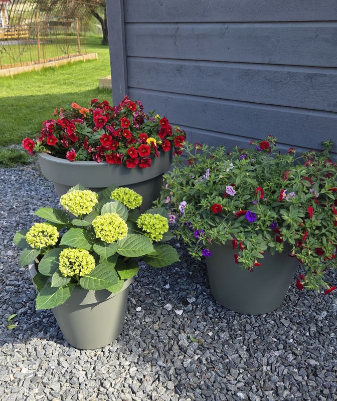 Blomsterpotte grønn 40 cm