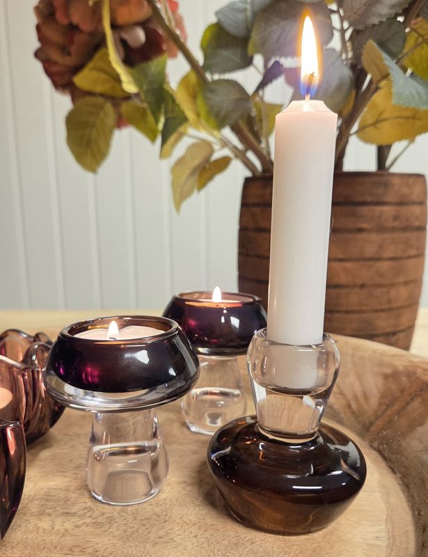 Lysholder sopp glass